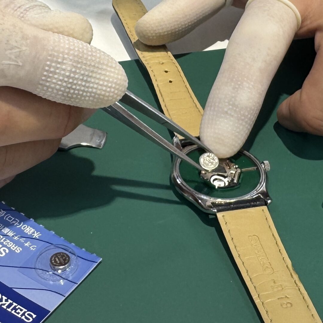 電池交換の様子